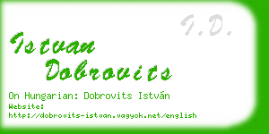 istvan dobrovits business card
